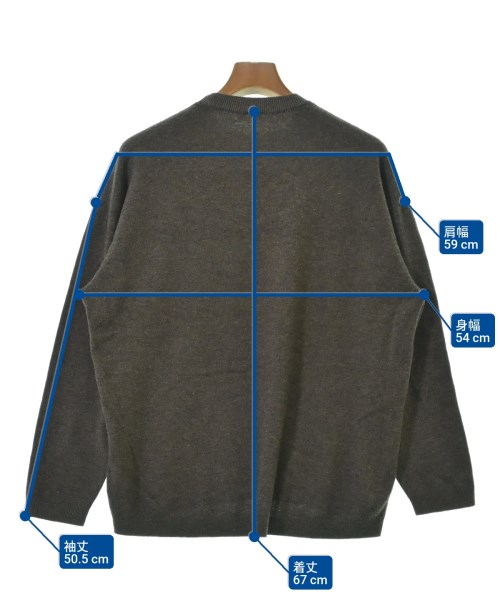 D&DEPARTMENT（ディーアンドデパートメント）ニット・セーター 茶 サイズ:M メンズ/2200677062129