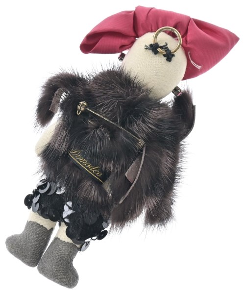 DEMODEE（デモデ）ブローチ・コサージュ 茶 サイズ:- レディース/2200658288036