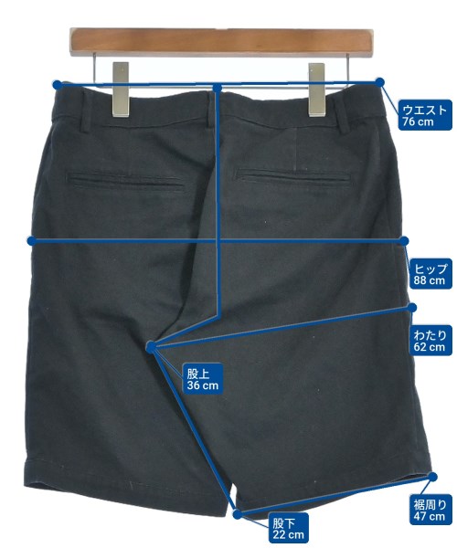 NOON GOONS（ヌーングーンズ）ショートパンツ 黒 サイズ:31(M位) メンズ/2200661625637