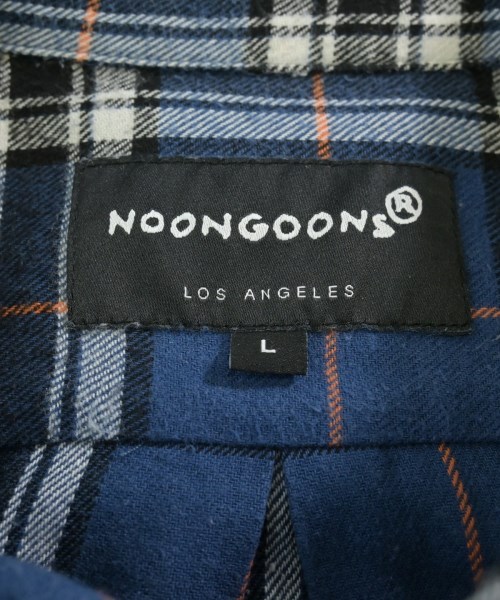 NOON GOONS（ヌーングーンズ）カジュアルシャツ 青 サイズ:L メンズ/2200711625082