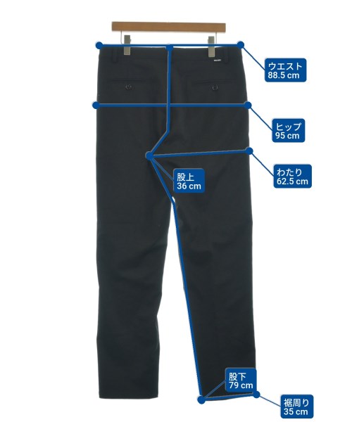 NOON GOONS（ヌーングーンズ）スラックス 黒 サイズ:32(L位) メンズ/2200649809110