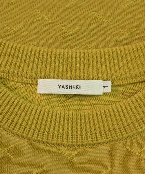 YASHIKI（ヤシキ）ニット・セーター 黄 サイズ:1(S位) メンズ/2200615852102
