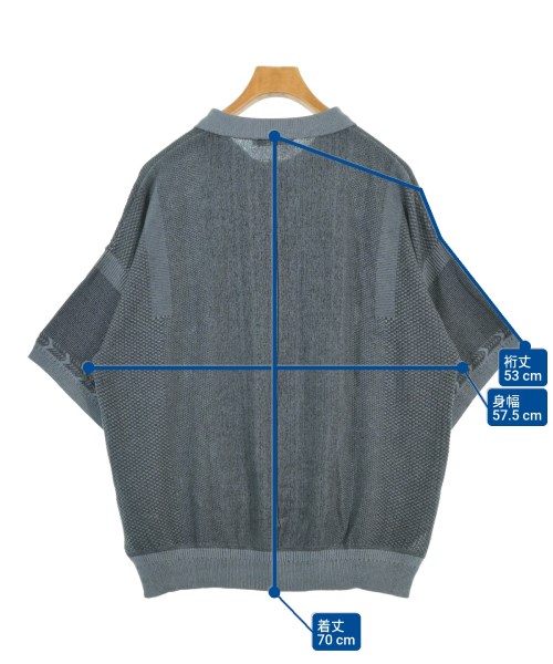 YASHIKI（ヤシキ）ニット・セーター 青 サイズ:1(S位) メンズ/2200671867096