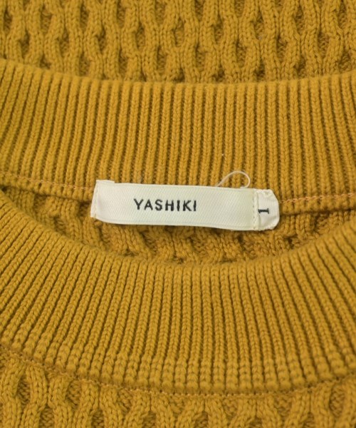 YASHIKI（ヤシキ）ニット・セーター 黄 サイズ:1(S位) メンズ/2200695256067