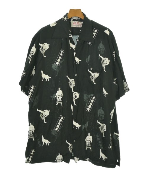 Aloha Blossom(アロハブロッサム)カジュアルシャツ 黒 サイズ:46(M位)/2200679980087