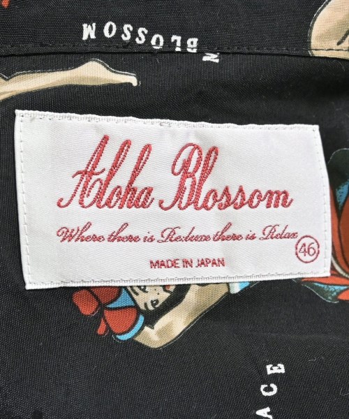 Aloha Blossom（アロハブロッサム）カジュアルシャツ 黒 サイズ:46(M位) メンズ/2200685213698
