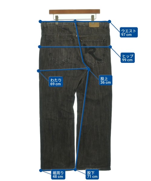 ROCAWEAR（ロカウェア）デニムパンツ 黒 サイズ:38(XXL位) メンズ/2200620780049