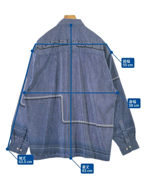 ROCAWEAR（ロカウェア）カジュアルシャツ 紺 サイズ:L メンズ/2200656225019