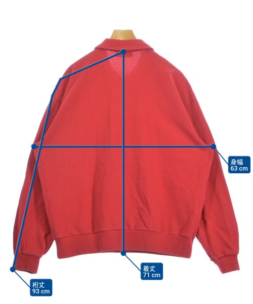 REVERBERATE（リバーバレイト）スウェット 赤 サイズ:3(L位) メンズ/2200624092025