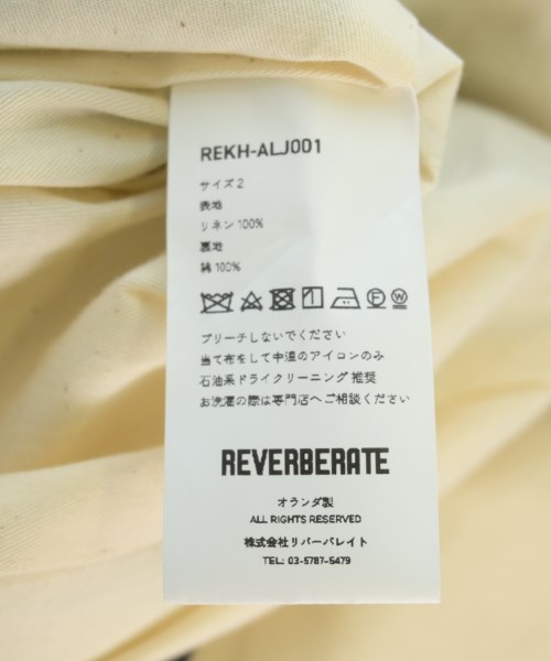 REVERBERATE（リバーバレイト）カジュアルジャケット 黒 サイズ:2(M位) メンズ/2200729212014