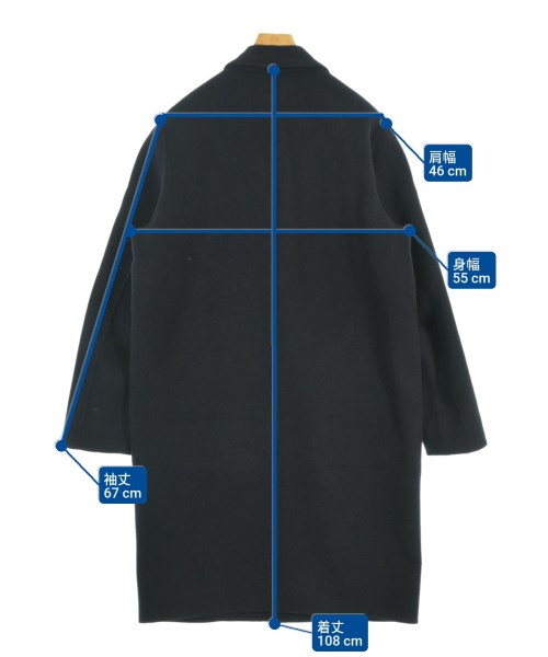 CMMN SWDN（コモンスウェーデン）チェスターコート 紺 サイズ:48(L位) メンズ/2200667867017