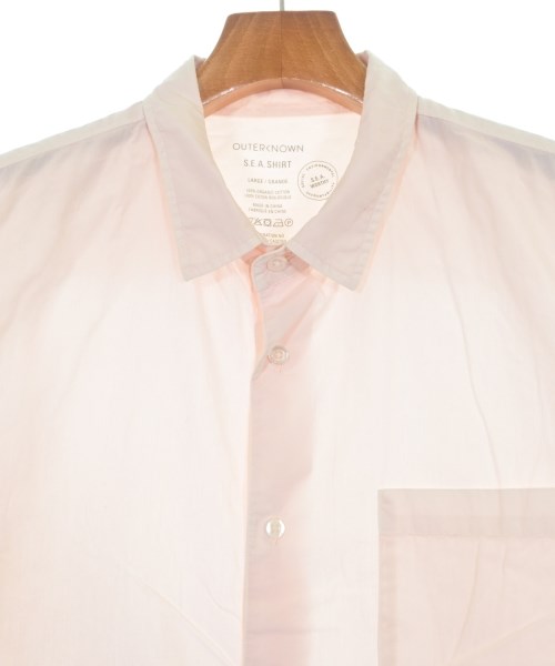OUTERKNOWN（アウターノウン）カジュアルシャツ ピンク サイズ:L メンズ/2200639136097