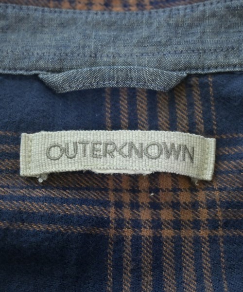 OUTERKNOWN（アウターノウン）カジュアルシャツ 紺 サイズ:M メンズ/2200633694036