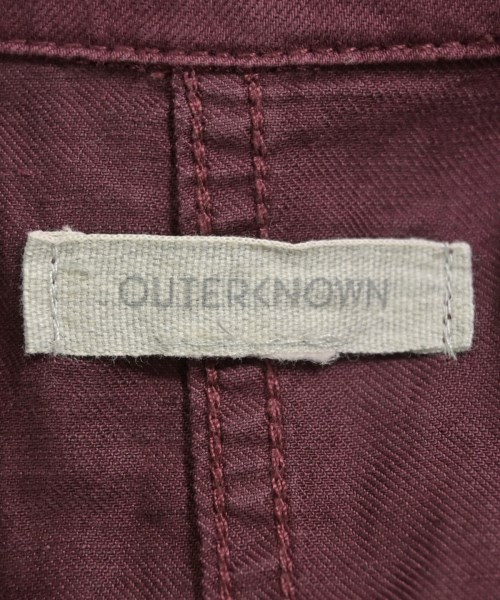 OUTERKNOWN（アウターノウン）オールインワン/サロペット 赤 サイズ:XS レディース/2200674496088