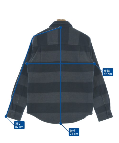 OUTERKNOWN（アウターノウン）カジュアルシャツ 紺 サイズ:M メンズ/2200633836900