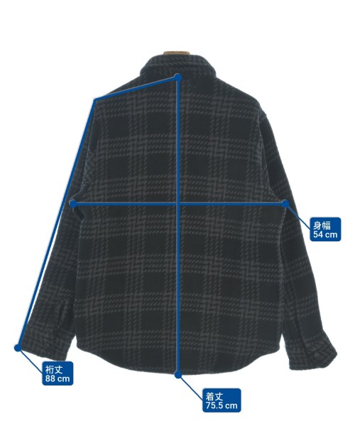 OUTERKNOWN（アウターノウン）カジュアルシャツ 黒 サイズ:M メンズ/2200647159095