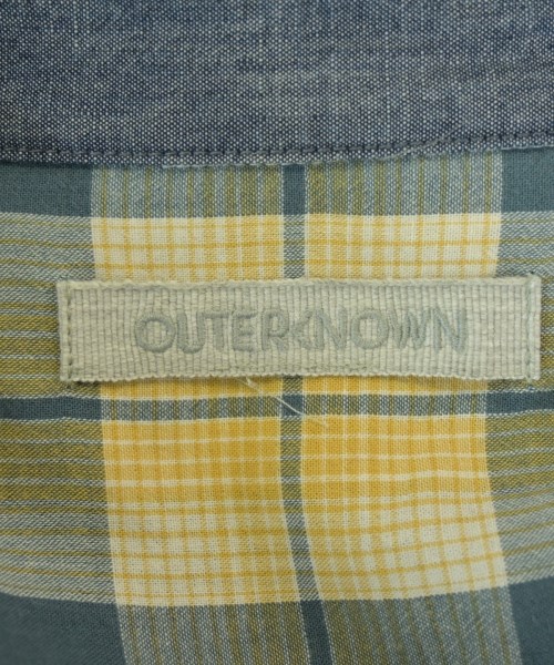 OUTERKNOWN（アウターノウン）カジュアルシャツ 青 サイズ:XS メンズ/2200700543168