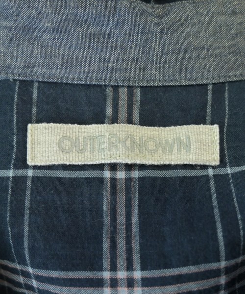 OUTERKNOWN（アウターノウン）カジュアルシャツ 紺 サイズ:XS メンズ/2200700543182