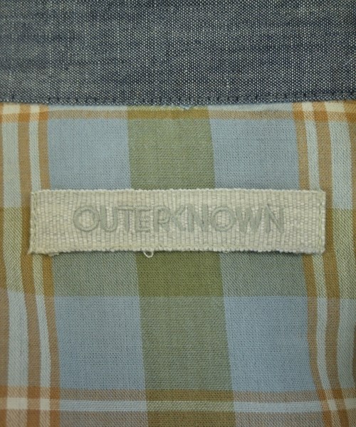 OUTERKNOWN（アウターノウン）カジュアルシャツ 青 サイズ:L メンズ/2200700543229