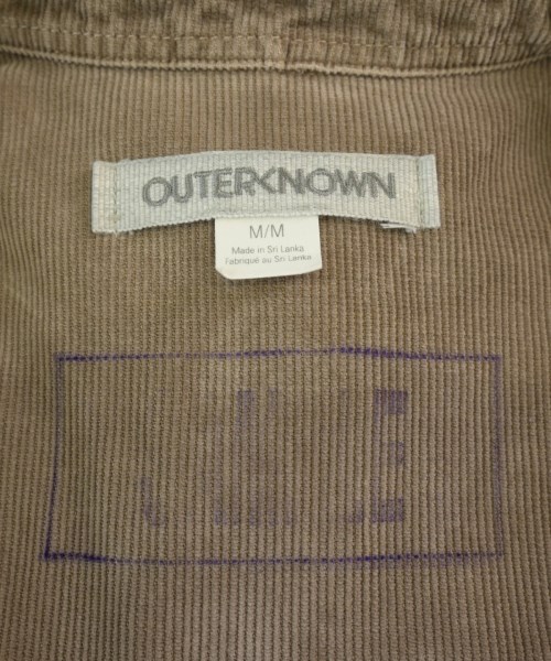 OUTERKNOWN（アウターノウン）シャツワンピース 茶 サイズ:M レディース/2200703131089