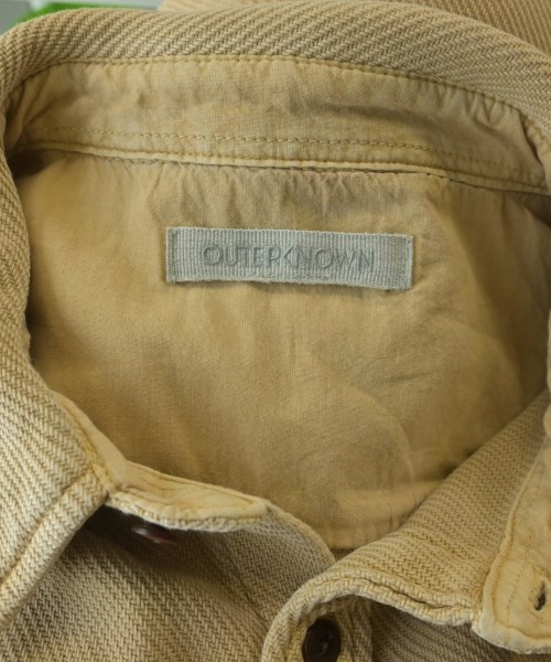 OUTERKNOWN（アウターノウン）カジュアルシャツ ベージュ サイズ:L メンズ/2200684878065