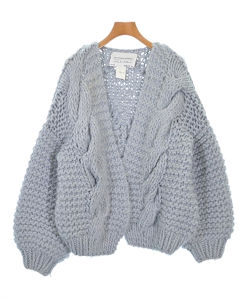 アイラブミスターミトンズ　厚手　カーディガン　グレー　ローゲージ アイラブミスターミトンズ 厚手 カーディガン グレー ローゲージ