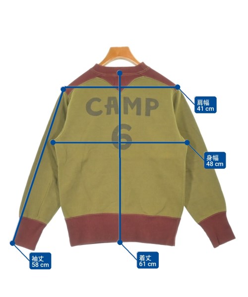 FREEWHEELERS（フリーホイーラーズ）スウェット カーキ サイズ:38(S位) メンズ/2200729202015