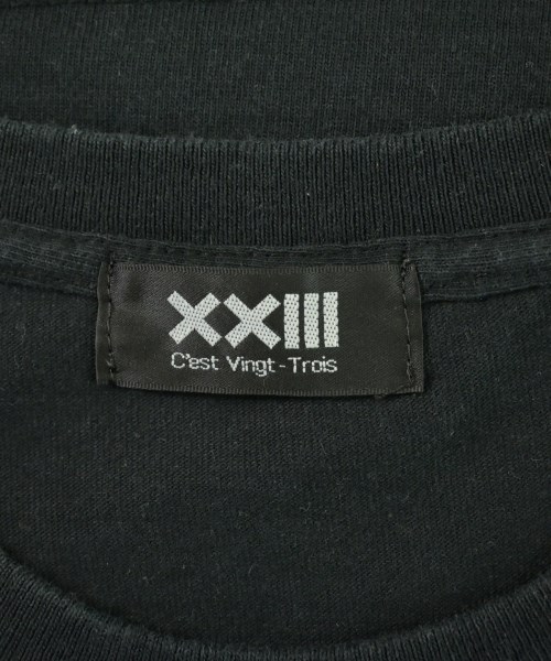 XXlll C'est Vingt-Trois（セバントゥア）Tシャツ・カットソー 黒 サイズ:M メンズ/2200728049048