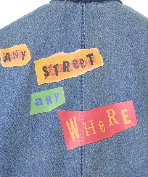 EFFECTEN（エフェクテン）ステンカラーコート 青 サイズ:M メンズ/2200462925035