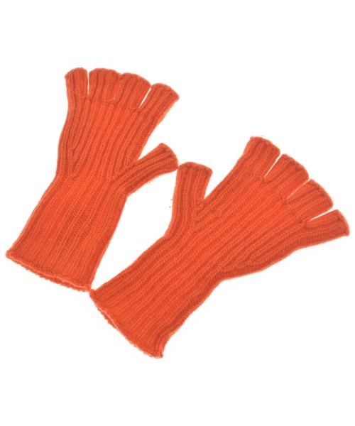 William Brunton Hand Knits(ウィリアムブラントンハンドニット)手袋 オレンジ サイズ:-/2200668191098