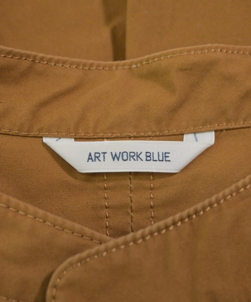 Artwork Blue（アートワークブルー）シャツワンピース 茶 サイズ:F レディース/2200650588127