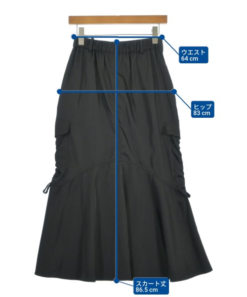 MONiLE（モニーレ）ロング・マキシ丈スカート 黒 サイズ:F レディース/2200679074083