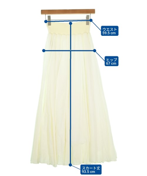 MONiLE（モニーレ）ロング・マキシ丈スカート 白 サイズ:-(M位) レディース/2200705461047
