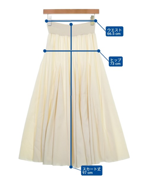 MONiLE（モニーレ）ロング・マキシ丈スカート 白 サイズ:-(M位) レディース/2200714033044