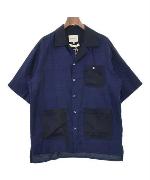 NICHOLAS DALEY カジュアルシャツ 38(S位) 紺x黒 - シャツ