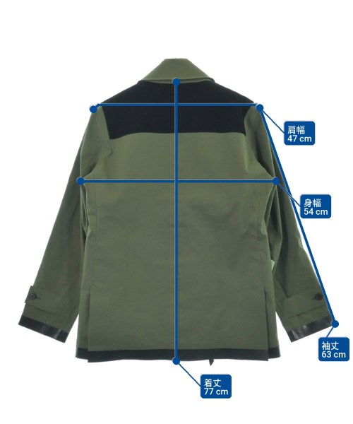 NICHOLAS DALEY（ニコラスデイリー）ステンカラーコート 緑 サイズ:38(M位) メンズ/2200647049082