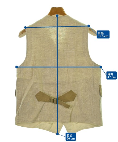 NICHOLAS DALEY（ニコラスデイリー）カジュアルシャツ ベージュ サイズ:36(XS位) メンズ/2200647778029