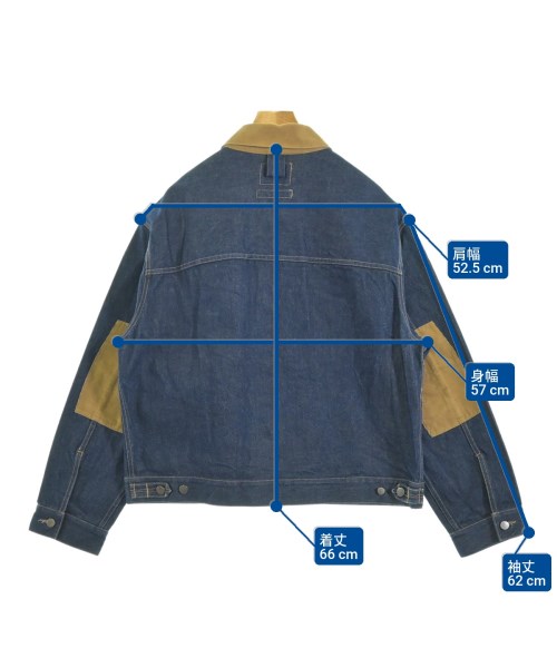 NICHOLAS DALEY（ニコラスデイリー）デニムジャケット 紺 サイズ:30(XXL位) メンズ/2200649878086