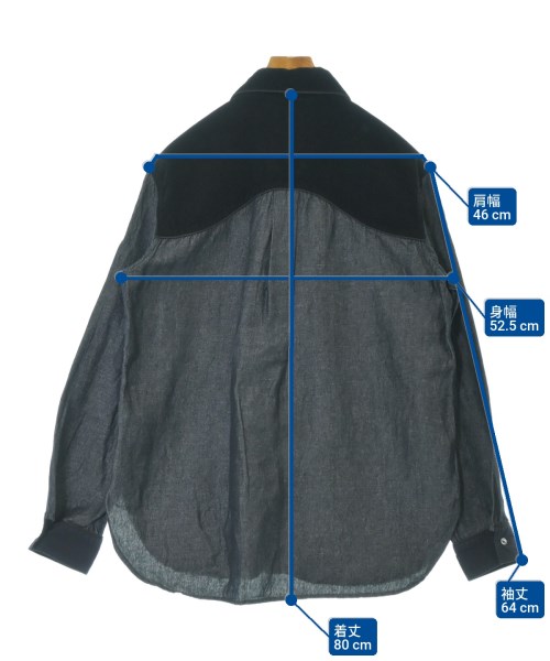 NICHOLAS DALEY（ニコラスデイリー）カジュアルシャツ 紺 サイズ:38(S位) メンズ/2200635770097