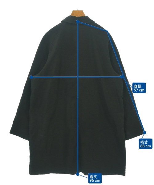 London Fog（ロンドンフォグ）ステンカラーコート 黒 サイズ:XL メンズ/2200632240029