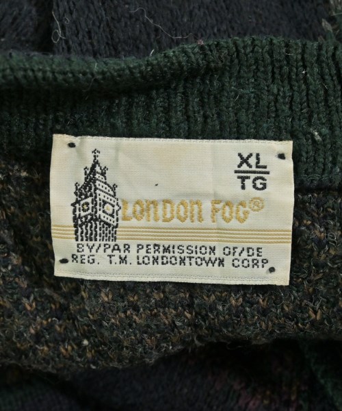 London Fog（ロンドンフォグ）カーディガン 黒 サイズ:XL メンズ/2200701235161