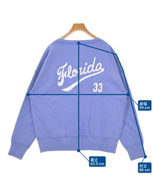 HOLIDAYS COMFORT（ホリデイズコンフォート）スウェット 青 サイズ:F レディース/2200614759112