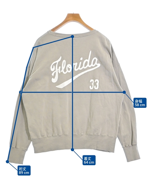 HOLIDAYS COMFORT（ホリデイズコンフォート）スウェット ベージュ サイズ:F メンズ/2200613888028