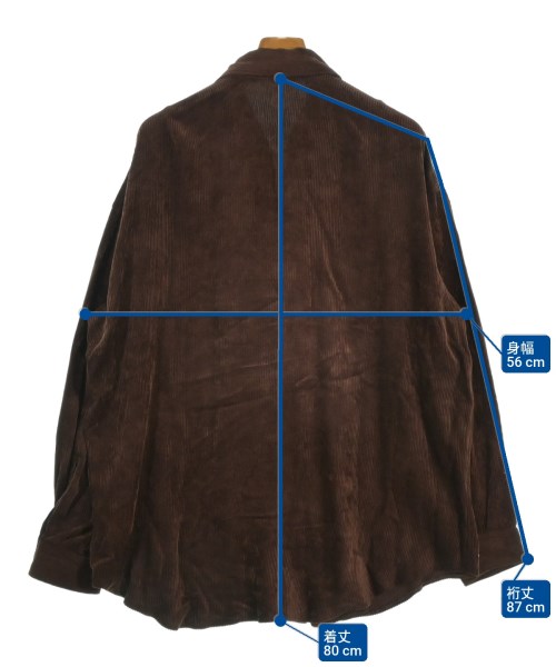 Semoh（セモー）カジュアルシャツ 茶 サイズ:2(M位) メンズ/2200645321043