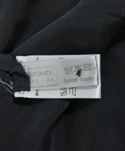 private0204（プライベート０２０４）シャツワンピース 黒 サイズ:1(S位) レディース/2200610778087