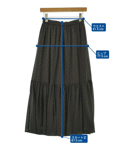 NEMIKA（ネミカ）ロング・マキシ丈スカート 茶 サイズ:0(XS位) レディース/2200660604138