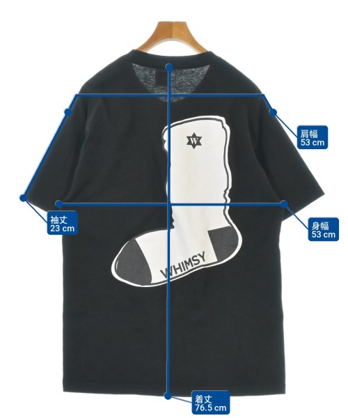 WHIMSY（ウィムジー）Tシャツ・カットソー 黒 サイズ:L メンズ/2200729698023