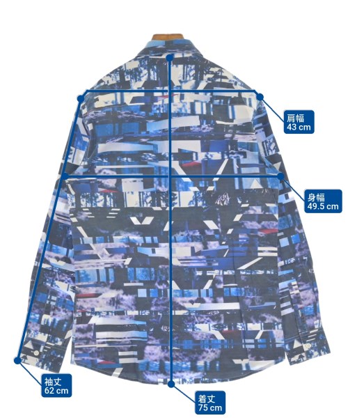 KENNETH NING（ケネスニング）カジュアルシャツ 青 サイズ:S メンズ/2200619383022