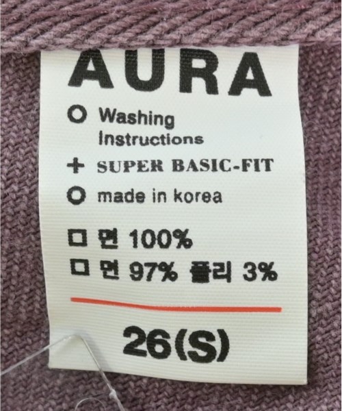 AURA（オーラ）デニムパンツ 紫 サイズ:26(M位) レディース/2200695333041
