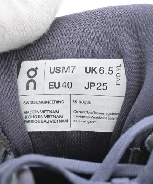 On（オン）スニーカー 紺 サイズ:25cm メンズ/2200677664057